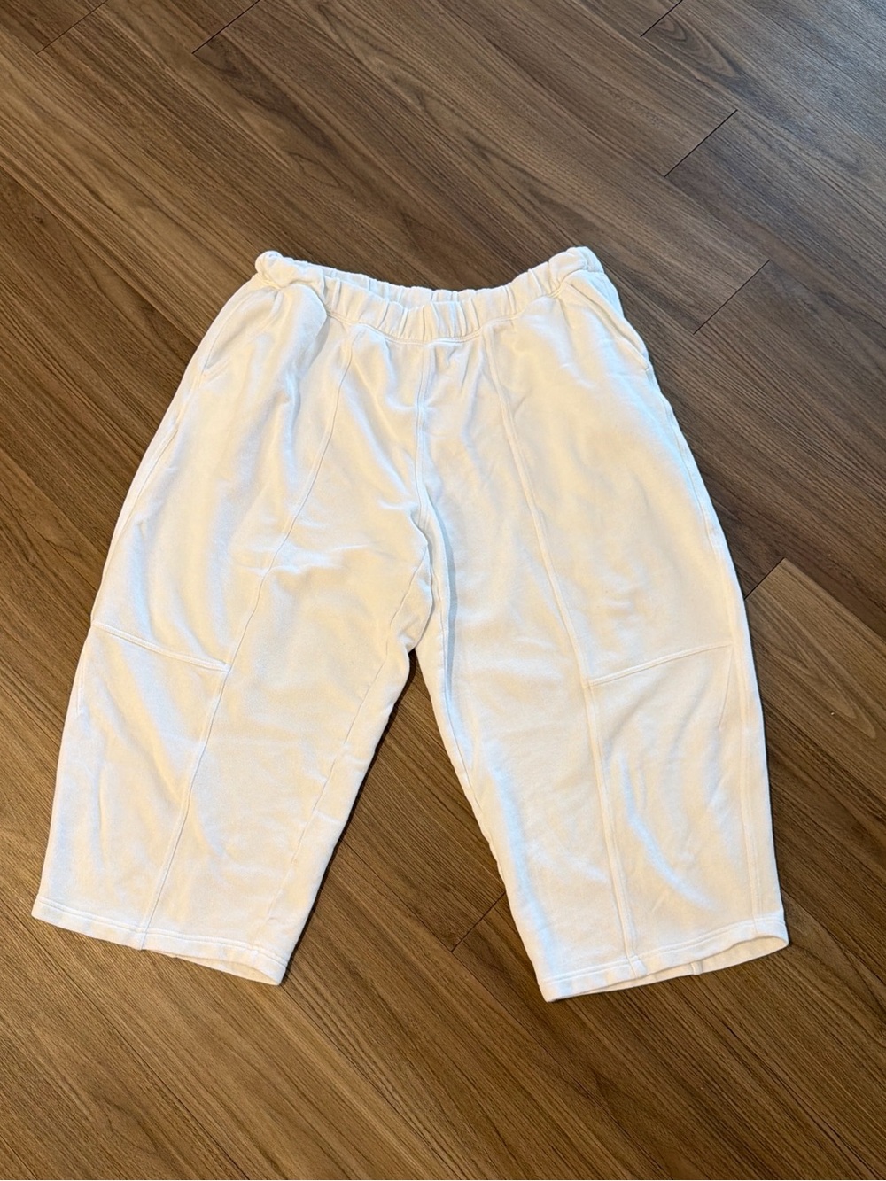 aerie White Barrel  Sweatpants